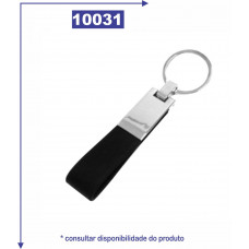 Chaveiro com alça de couro sintético 10031 Chaveiro com alça de couro sintético 10031