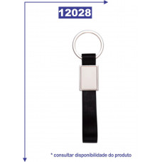 Chaveiro de metal com tira de borracha 12028 Chaveiro de metal com tira de borracha 12028