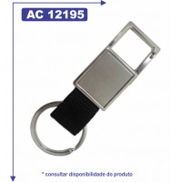 Chaveiro retangular personalizado de metal 12195 Chaveiro retangular personalizado de metal 12195